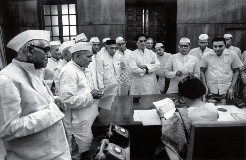 Rai, Raghu (Photographer). Mrs. Gandhi In Congress Meeting. Ilford-Multigrade RC– Pearl Warmtone, 1971 | Contemporary Photograph | Photography | 00114929