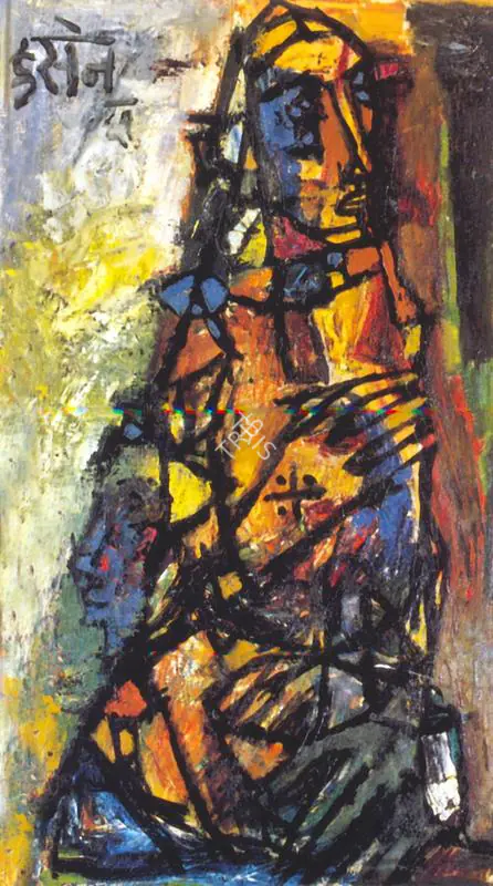 Husain, M.F. (Artist). Ten Years After, 1961 | Painting