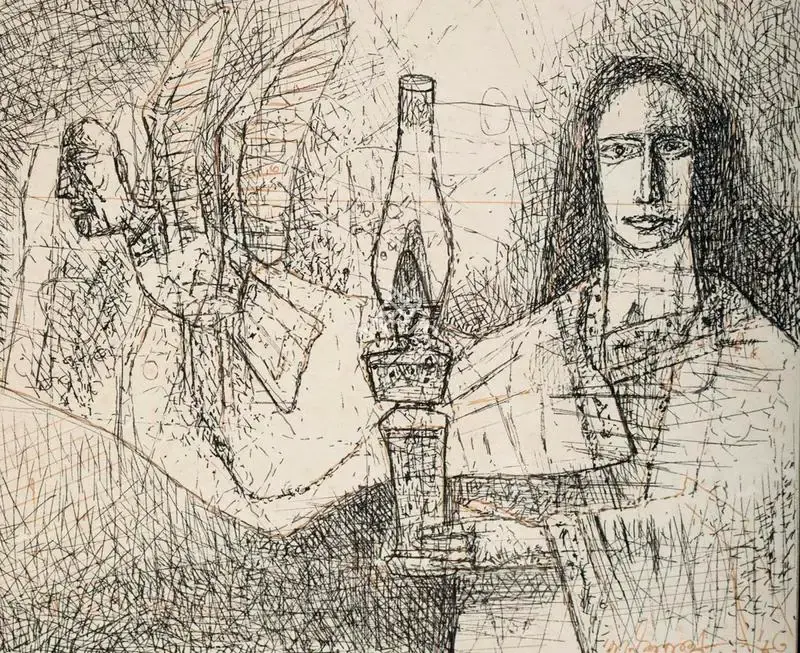 Pyne, Ganesh (Artist). Untitled, 1983 | Painting
