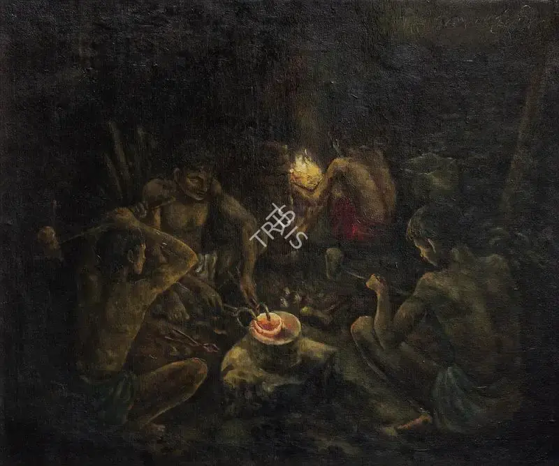Roy Chowdhury, D.P. (Artist). Untitled. Oil on canvas, n.d. | Painting | FineArts | 00595462