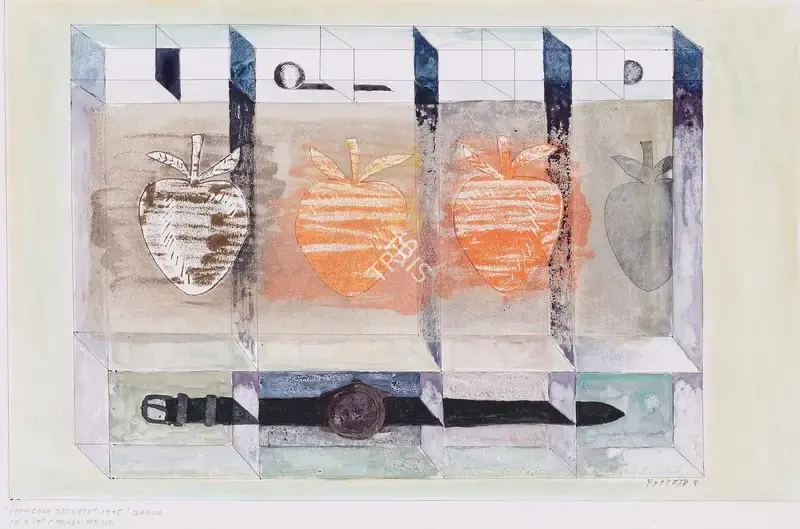 Barwe, Prabhakar (Artist). Showcase Objects, 1995 | Painting