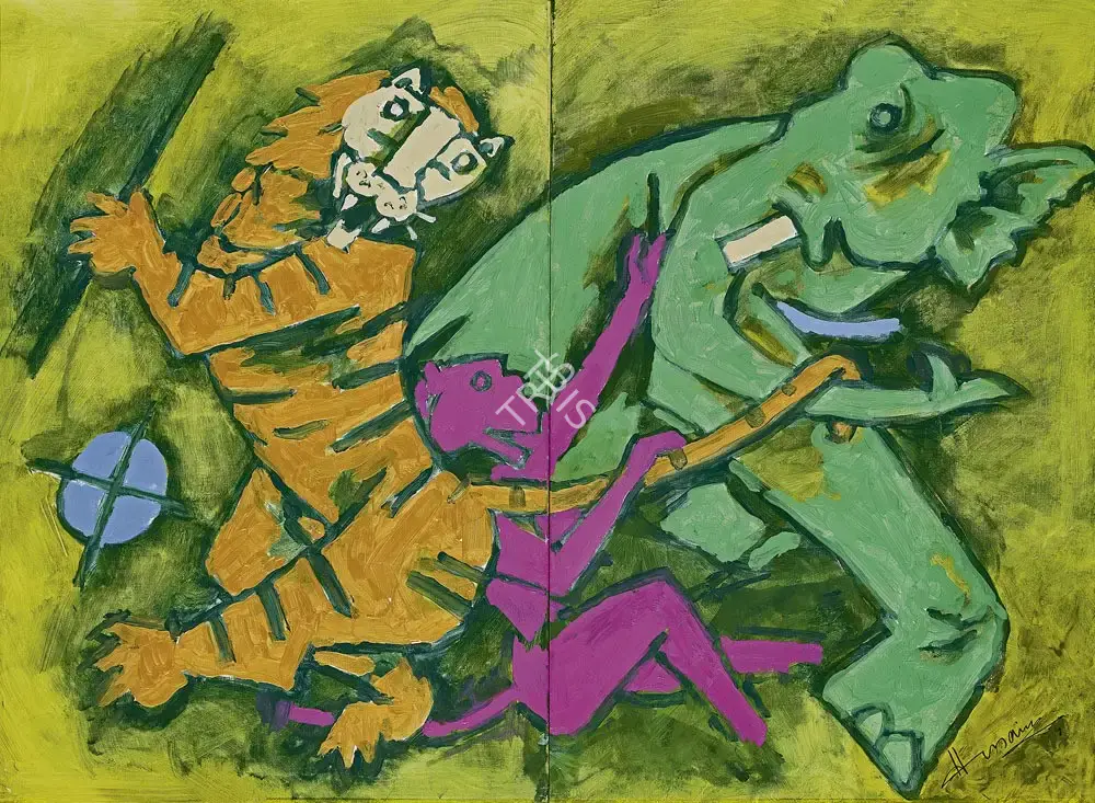 Husain, M.F. (Artist). Spirit Of India, c.2000 | Painting
