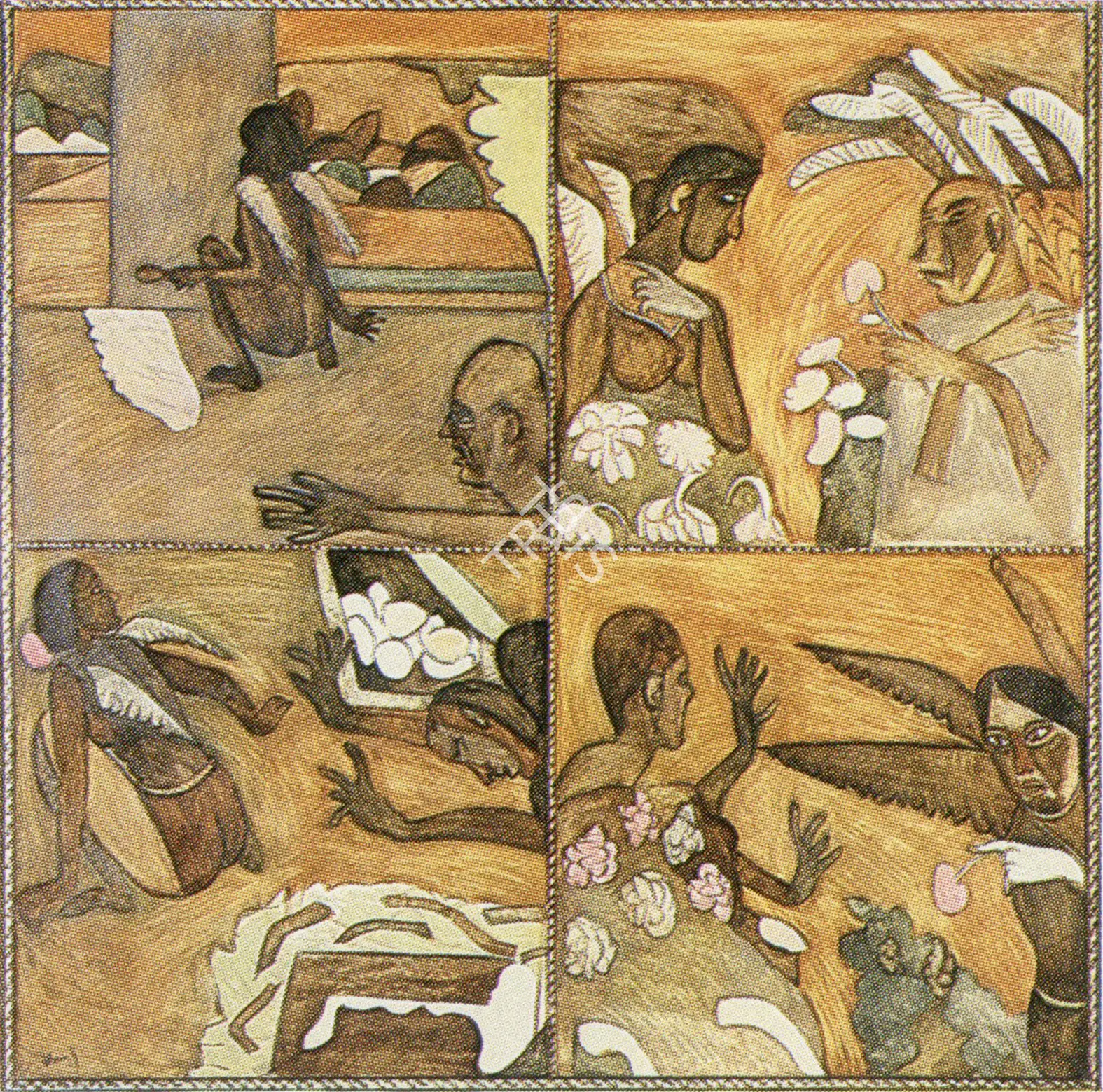 Subramanyan, K.G. (Artist). The Blind Man and the Black Muse, n.d. | Painting