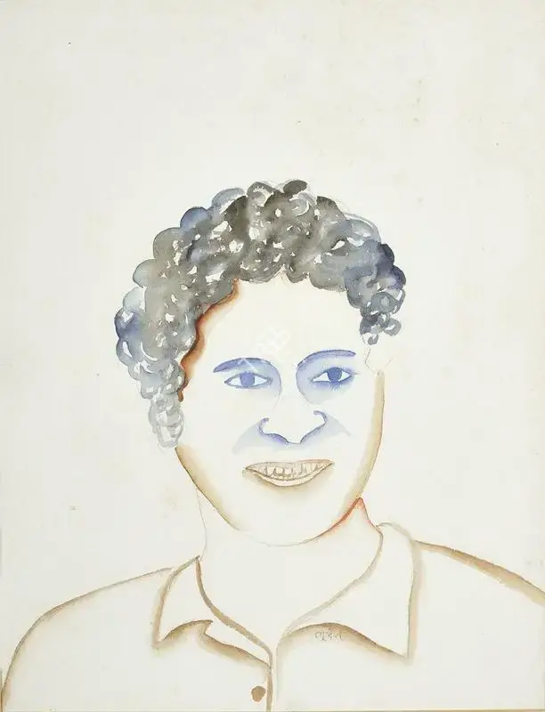 Khakhar, Bhupen (Artist). Sachin, 1994 | Drawing