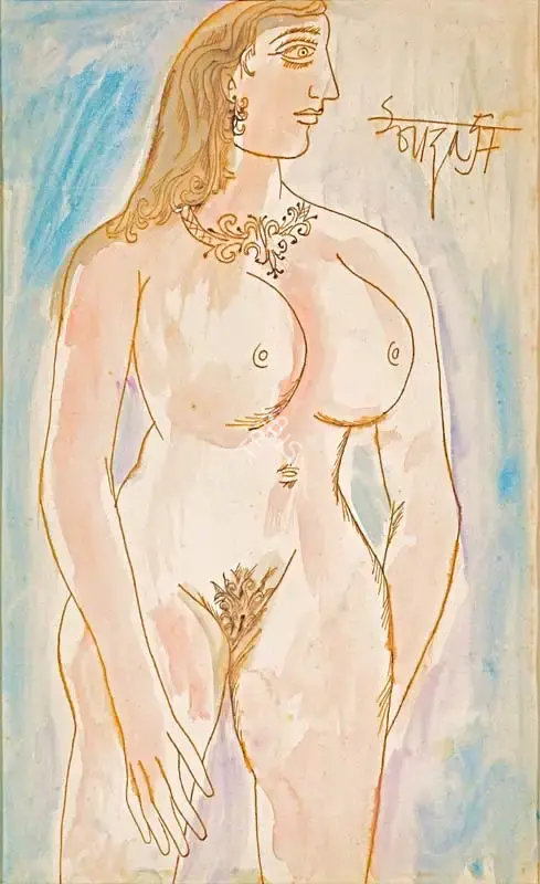 Souza, F.N. (Artist). Untitled, 1957 | Painting