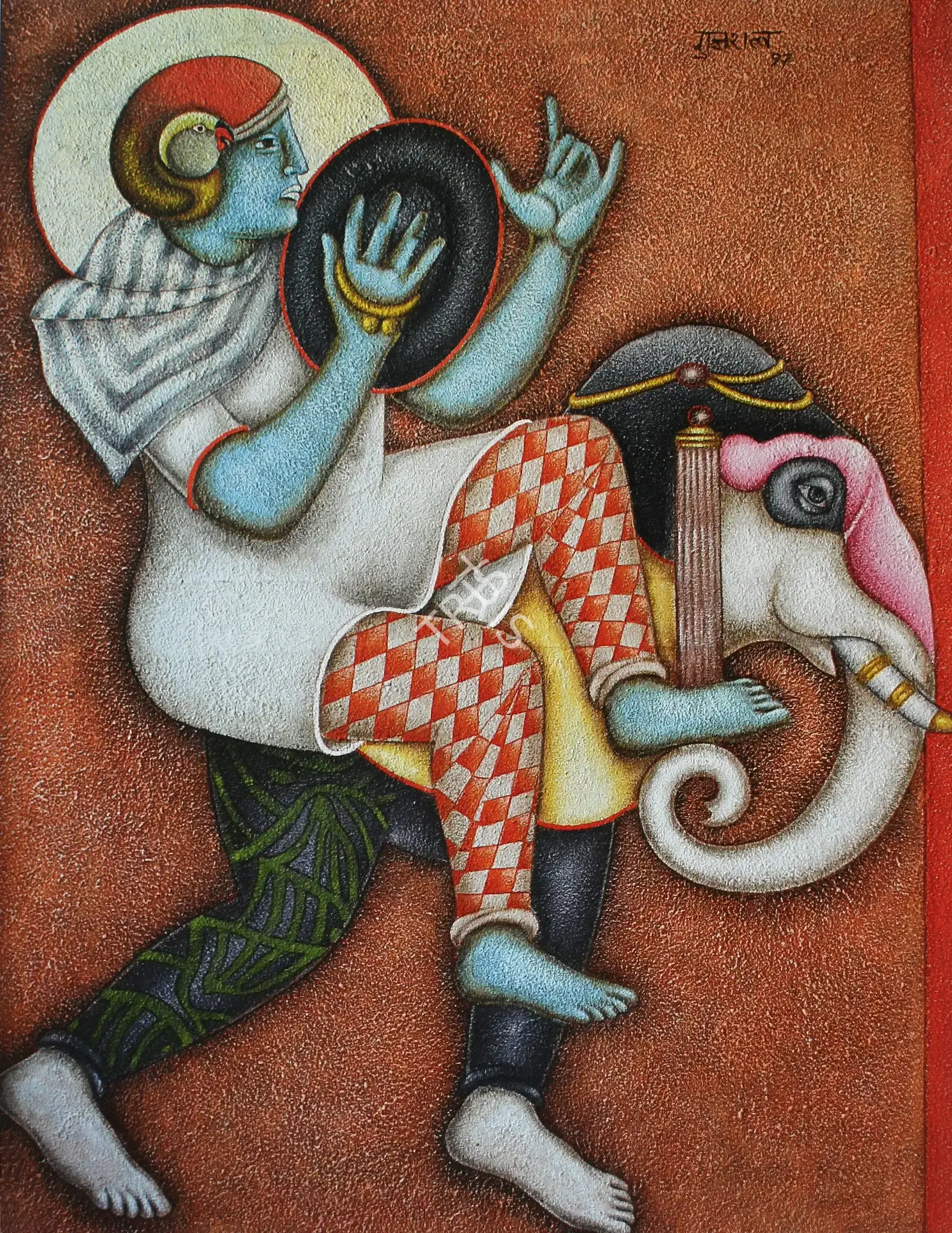 Gujral, Satish (Artist). Untitled. Mixed media on canvas, 1997 | Painting | FineArts | 00901187