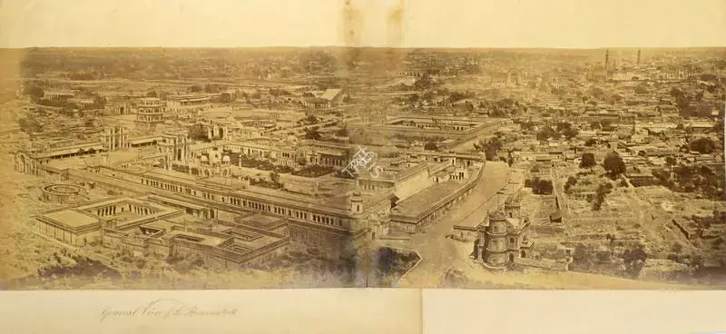 Beato, Felice (Photographer). General view of the Hoseinabad, Lucknow. Albumen print pasted on mount, c.1858 | Antiquarian Photograph | Photography | 00114990