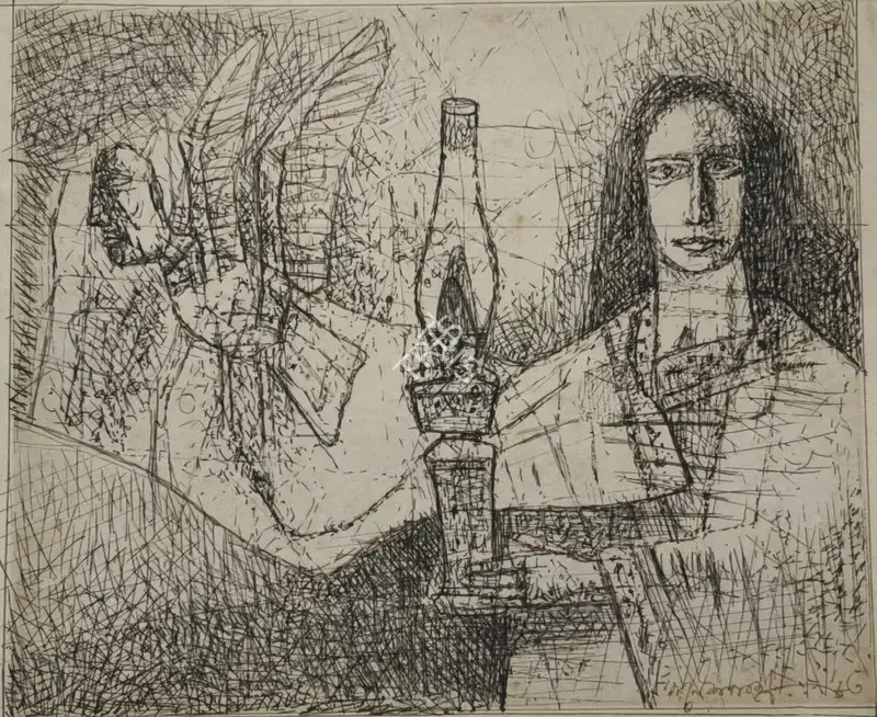 Pyne, Ganesh (Artist). Untitled, 1983 | Drawing