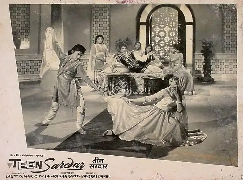 Doshi, C. (Producer), Teen Sardar, 1965 | Lobby Card | CinemaEducation | 00828594