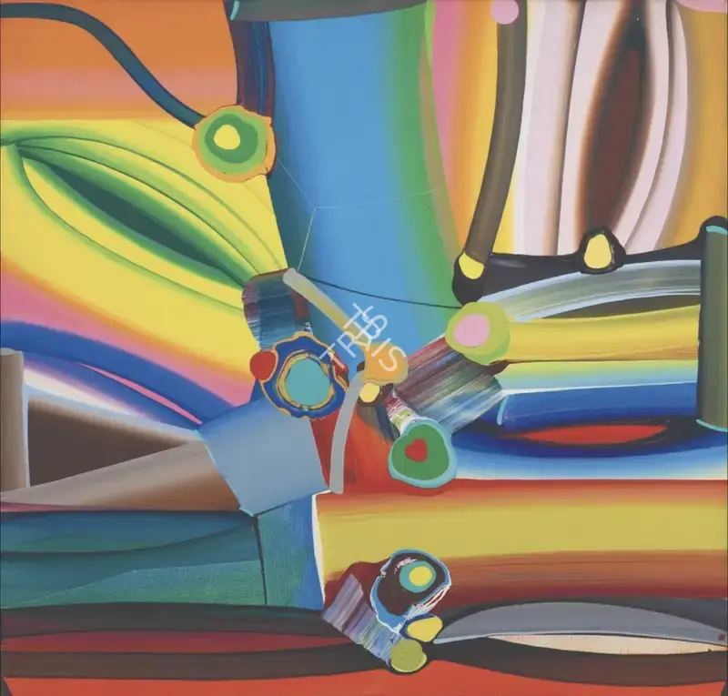 Krishnamachari, Bose (Artist). Stretched Bodies. Acrylic on canvas, n.d. | Painting | FineArts | 00603171