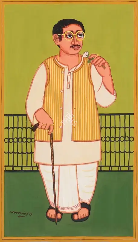 Shaw, Lalu Prasad (Artist). Phul Babu - 1. Tempera on board, 2020 | Painting | FineArts | 00362623