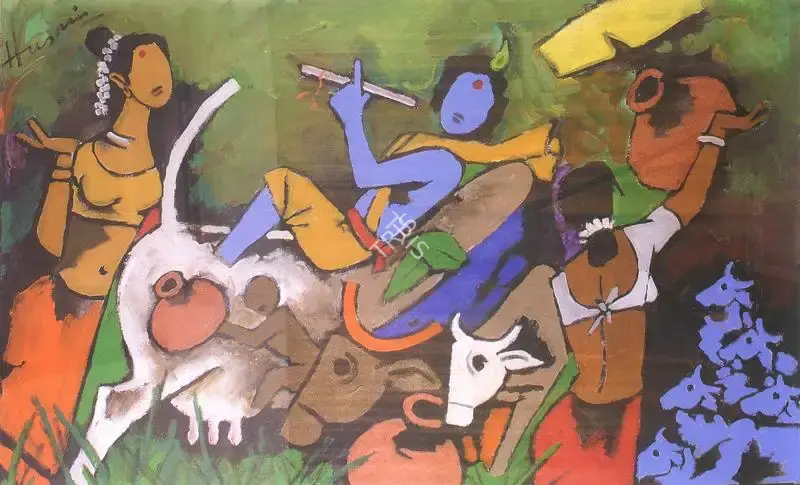 Husain, M.F. (Artist). Krishna, n.d. | Painting