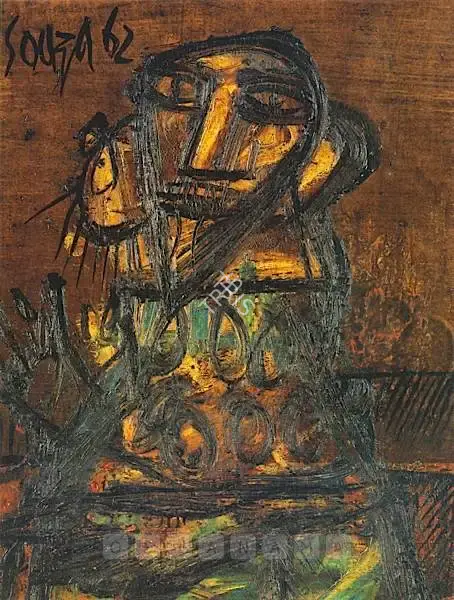 Souza, F.N. (Artist). Untitled, 1962 | Painting