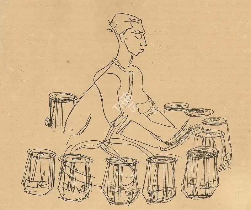 Chavda, Shiavax (Artist). Untitled. n.d. | Marg, July 1951 | Drawing | FineArts | 00673868