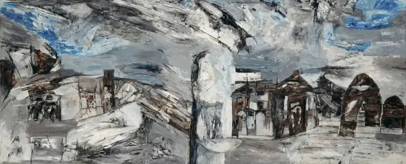 Ramkumar (Artist). Untitled (Varanasi), 1982 | Painting