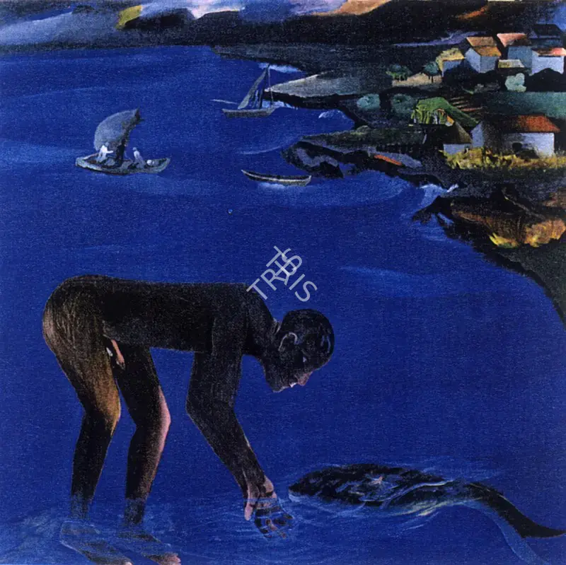 Khakhar, Bhupen (Artist). Fishermen, 1987 | Painting