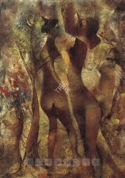 Bendre, N.S. (Artist). Women In Forest, c.1956 | Painting