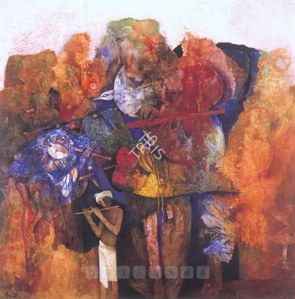 Das, Arup (Artist). Untitled. Oil on canvas, n.d. | Painting | FineArts | 00600251