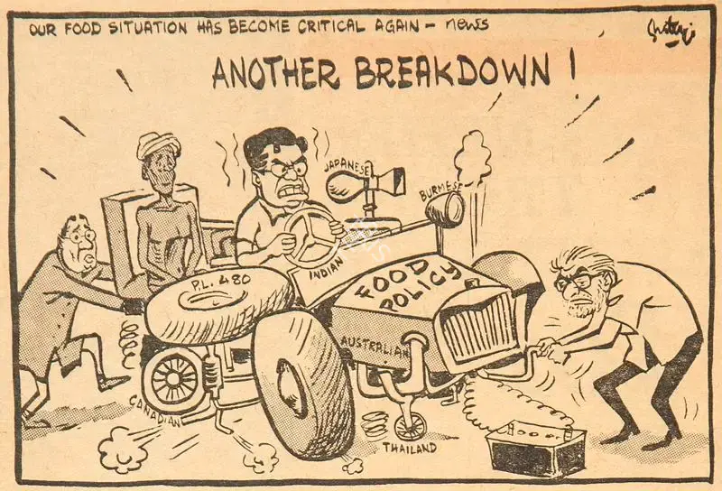 Chatterjee, Basu (Cartoonist). Another Breakdown !, 1966 | Cartoons