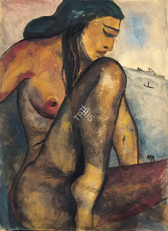 Ara, K.H. (Artist). Nude, 1960 | Painting