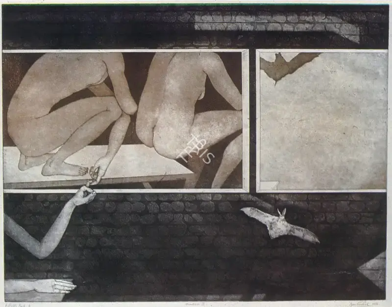 Sud, Anupam (Artist). Windows II. Etching, 1975 | Marg, December 1982 | Graphic Art | FineArts | 00674973