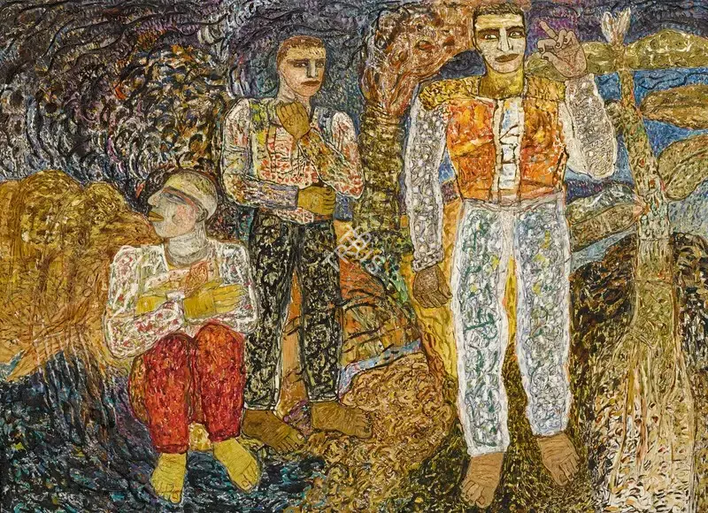Chakravarty, Jayashree (Artist). Untitled. Oil on canvas, 1989 | Painting | FineArts | 00337435