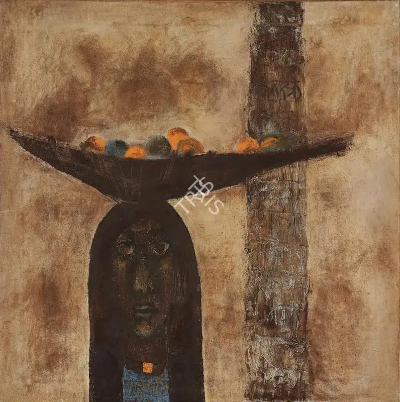 Shah, Haku (Artist). Untitled. Oil on canvas, 1960s | Painting | FineArts | 00416346