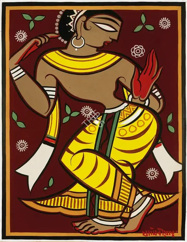 Roy, Jamini (Artist). Untitled (Gopini), n.d. | Painting