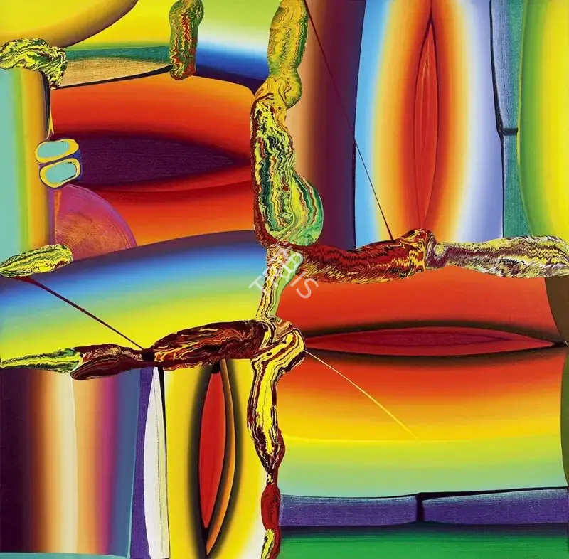 Krishnamachari, Bose (Artist). Stretched Bodies. Acrylic on canvas, n.d. | Painting | FineArts | 00642920