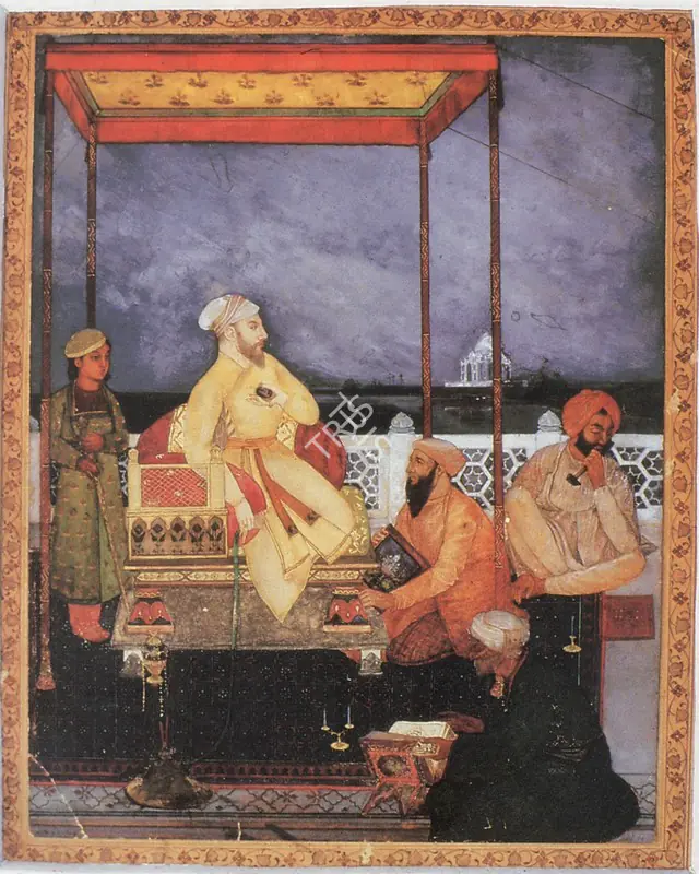 Tagore, Abanindranath (Artist). Building of the Taj. Wash, 1897-1900 | Marg, 1990 | Painting | FineArts | 00675104