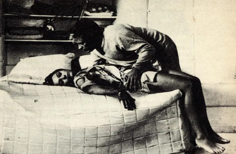 Tarkovsky, Andrei (Director), Solaris, 1972. Harey (Natalya Bondarchuk) and Kelvin (Donatas Banionis) in Solaris | Photographic Still, Journal of Arts & Ideas, January-June 1987 | CinemaEducation | 00710296