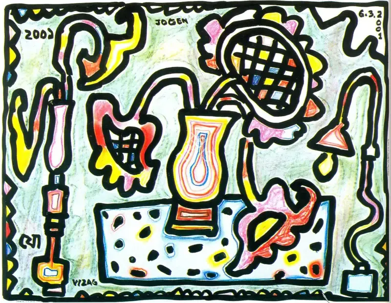 Chowdhury, Jogen (Artist). Still Life, 2001 | Painting