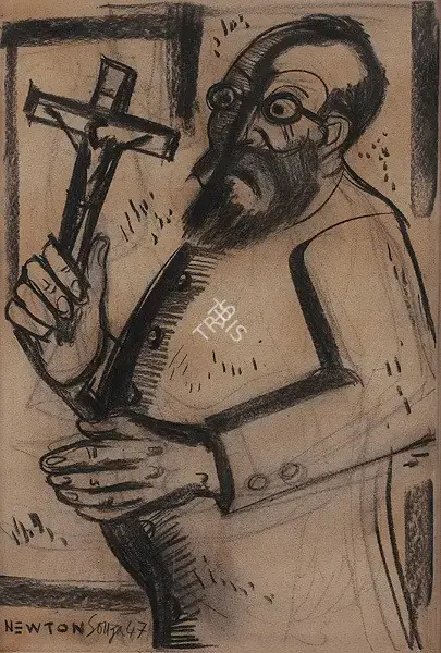 Souza, F.N. (Artist). Untitled. Charcoal on paper, 1947 | Drawing | FineArts | 00645589