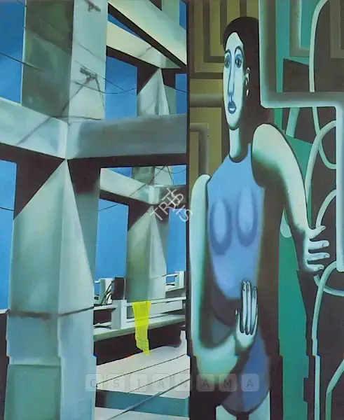 Mohapatra, Jagannath (Artist). Pillar To Structures, 2006 | Painting