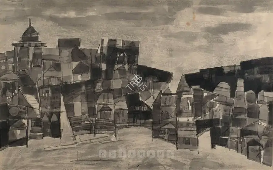 Ramkumar (Artist). Varanasi Series, 1981 | Painting