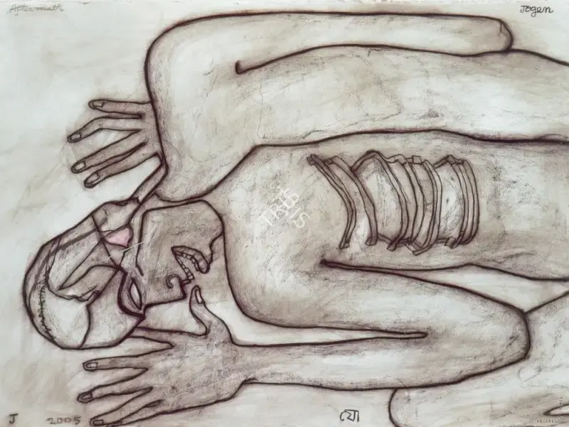 Chowdhury, Jogen (Artist). Aftermath, 2005 | Drawing