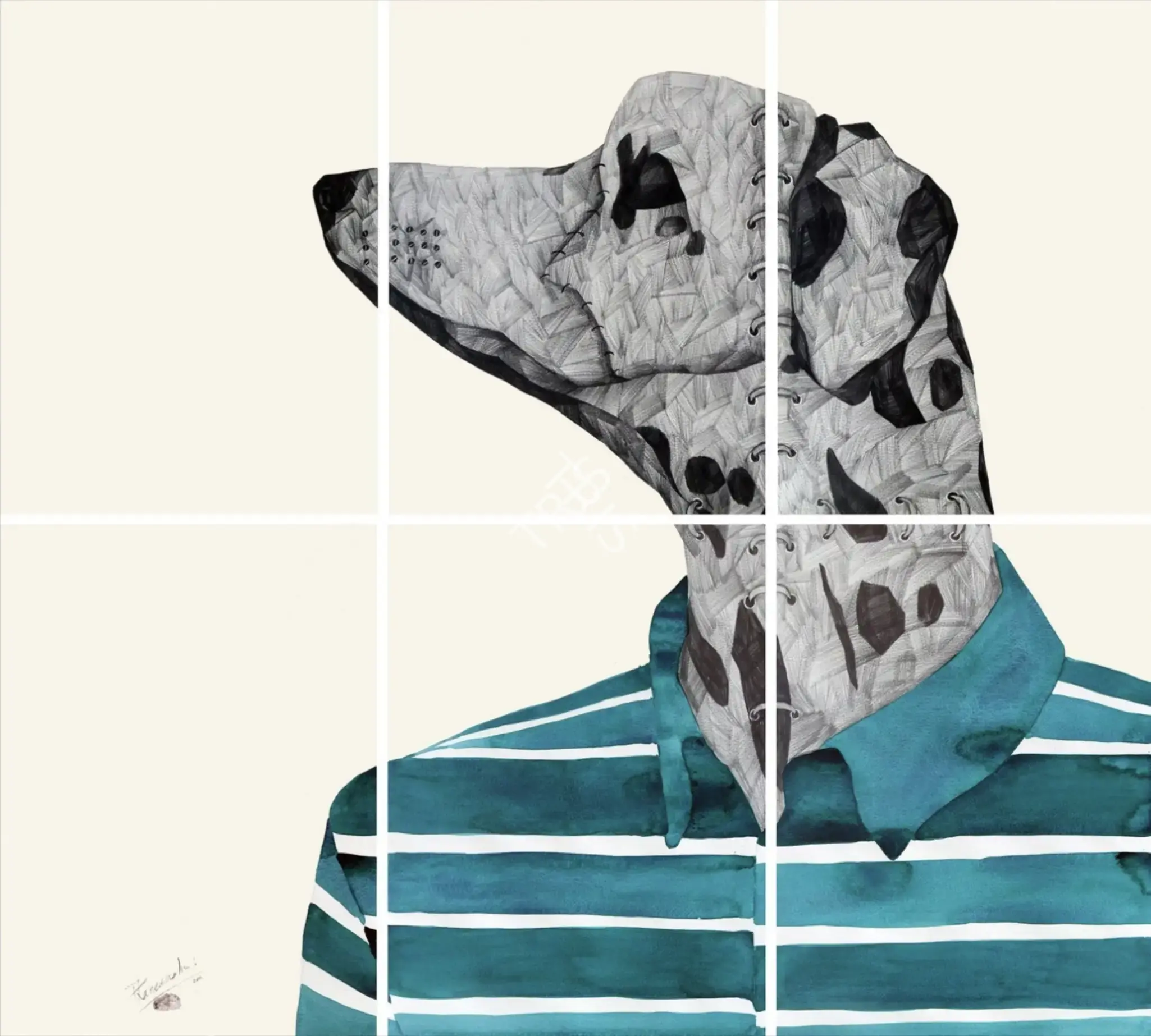 Chaturvedi, P.N. (Artist). D For Dog, 2011 | Painting
