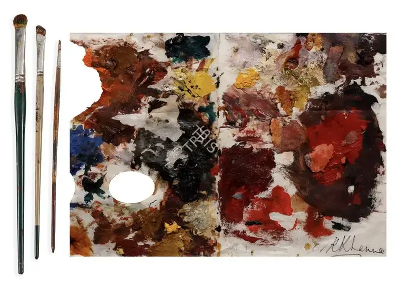Khanna, Krishen (Artist). Artist Palette, n.d. | Painting
