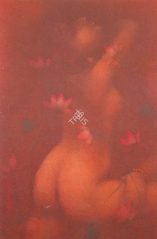 Roy, Suhas (Artist). Mistress of the Moon-10. Mixed media on toxiboard, 2000 | Painting | FineArts | 00372640