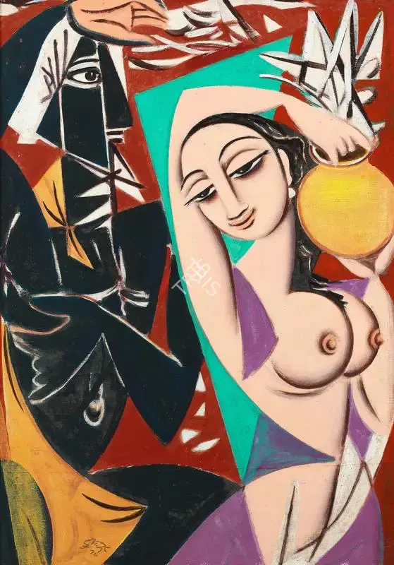 Keyt, George (Artist). Untitled, 1974 | Painting
