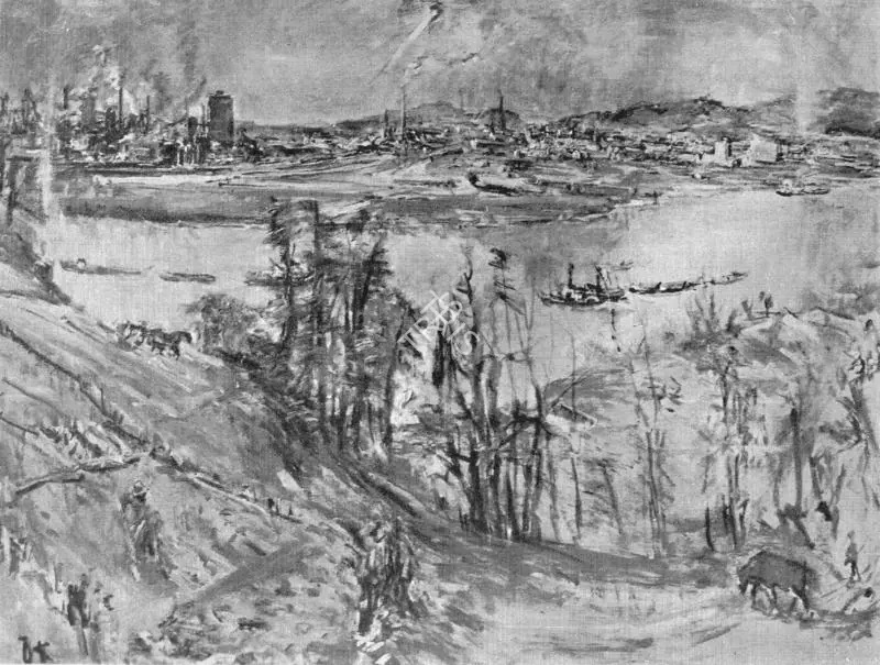 Kokoschka, O. (Artist). Landscape. Oil, 1955 | Lalit Kala Contemporary, April 1967 | Painting | FineArts | 00534937