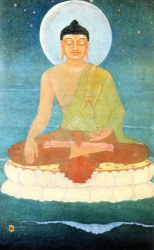 Gupta, Priya Prosad (Artist). The Eternal Peace. Gouache on paper, n.d. | Painting  | 00878172