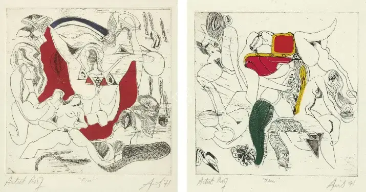 Chandra, Avinash (Artist). Three, 1971 | Graphic Art