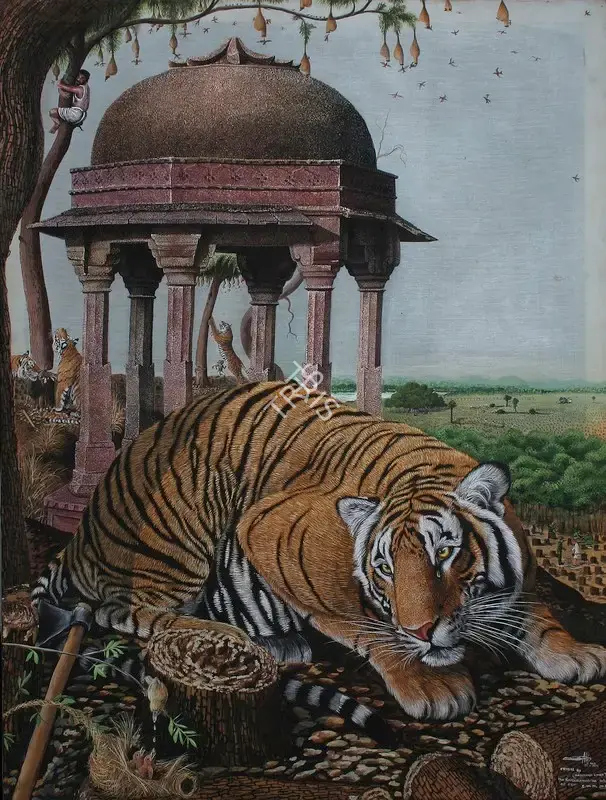 Singh, Gajanand (Artist). Crisis, 1999 | Painting