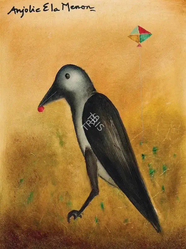 Menon, Anjolie Ela (Artist). Crow, 2020 | Painting