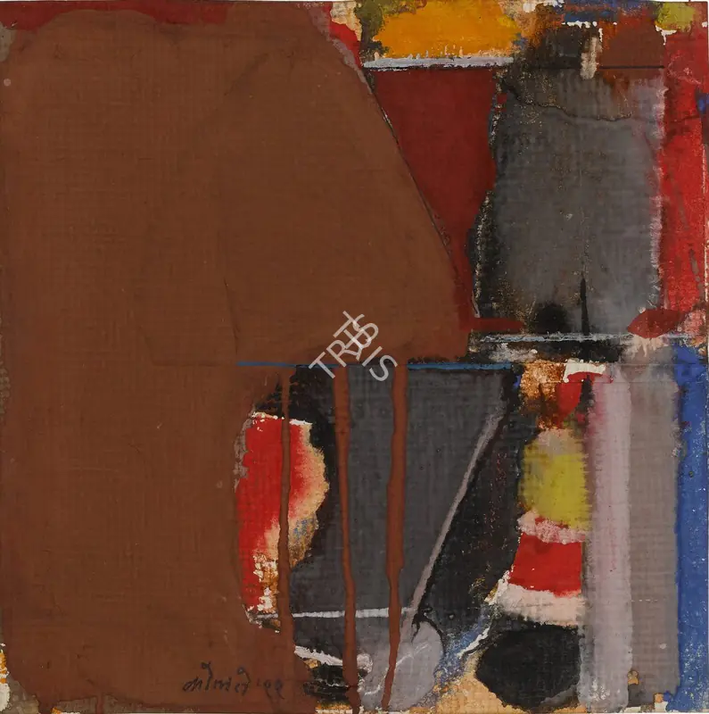 Kolte, Prabhakar (Artist). Untitled. Gouache, ink and paper collage on paper, 1999 | Graphic Art | FineArts | 00419121
