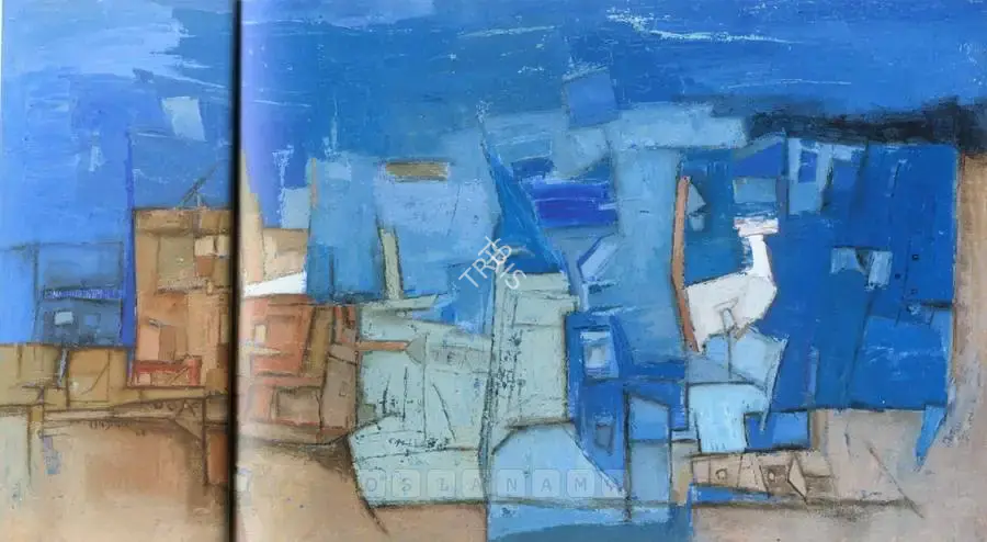 Ramkumar (Artist). Untitled (Varanasi), 1965 | Painting