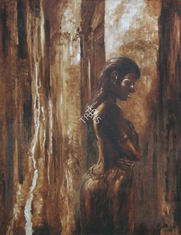Bhattacharjee, Bikash (Artist). Woman, 1993 | Painting