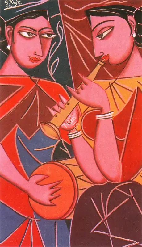 Keyt, George (Artist). Musician, 1992 | Painting