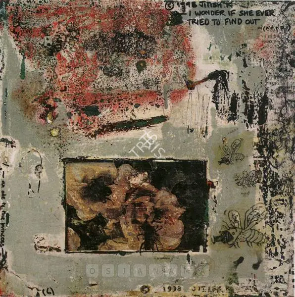 Kallat, Jitish (Artist). I Wonder If She Ever Tried To Find Out, 1998 | Painting